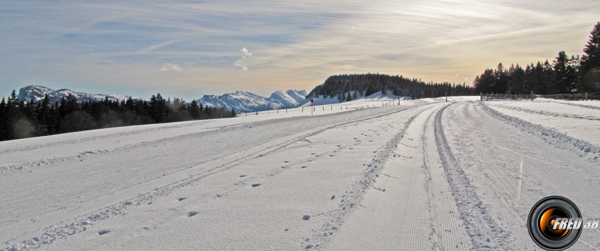 La Molière et la piste de fond d'Autrans.