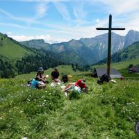Au dessus des chalets d'Orgeval