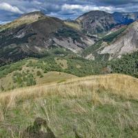La large crête au début de la descente.