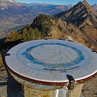 La table d'orientation du sommet.