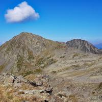 La Pointe de la Grande Journée et en fond le Mont Mirantin.