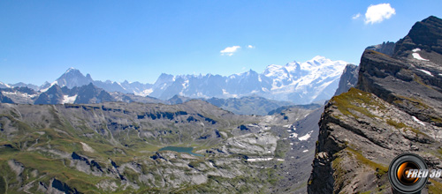 Le Mont-Blanc vu du sommet.