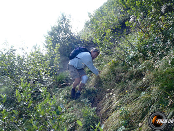 Descente dans les Arcosses.