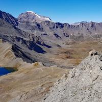 Lac et col de la Rocheure vus du sommet