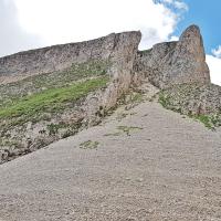 Le couloir donnant accès au sommet.