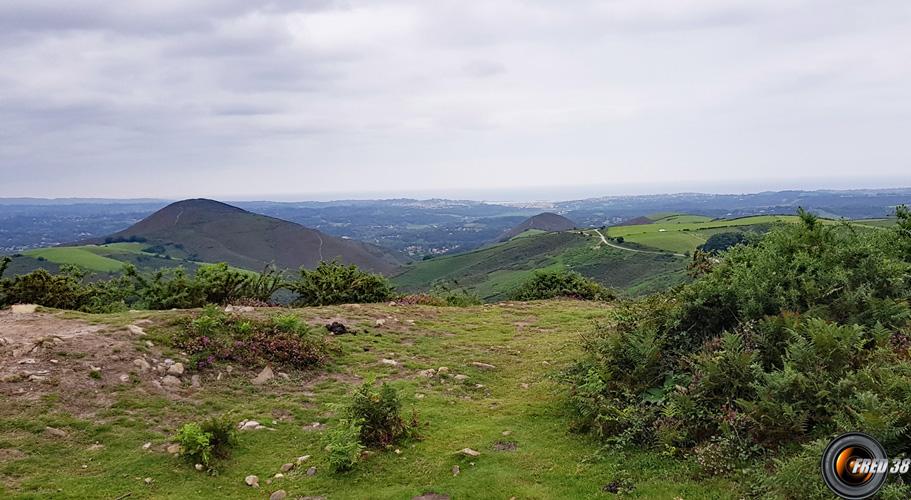 Du sommet, vue sur l'océan