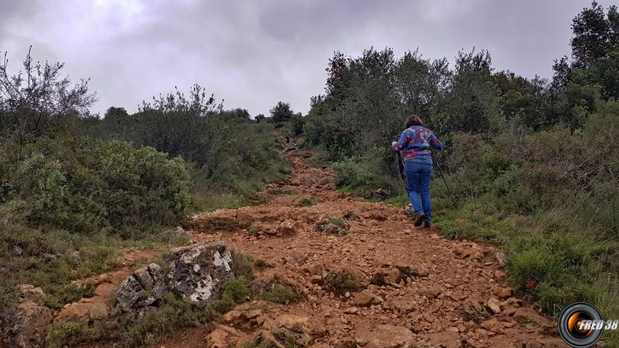 En cours de montée.