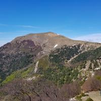 Le col du Tat à gauche, le sommet et les crêtes du retour.