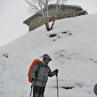 Sous le refuge.