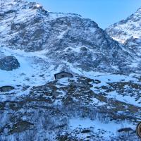La vallée devant le refuge.