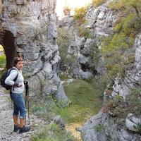 Dans les gorges.