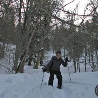 Descente au dessus de Perquelin.