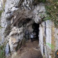 L'entrée de la grotte de l'Ermite