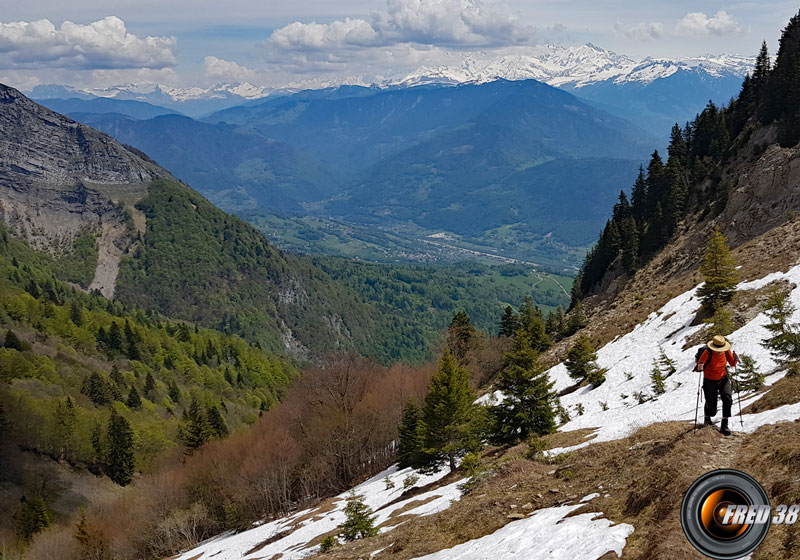 Montée vers la crête.