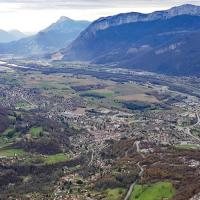 Vue du sommet sur Voreppe.