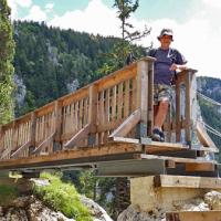 La première passerelle.