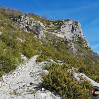 Le sentier au dessus de Tresclèoux.