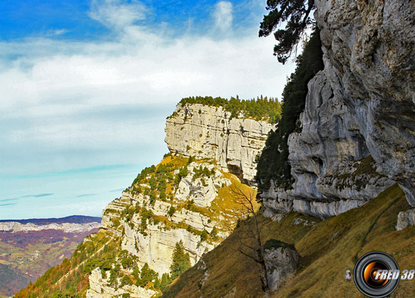 Rochers vus du sangle (hors itinéraire)