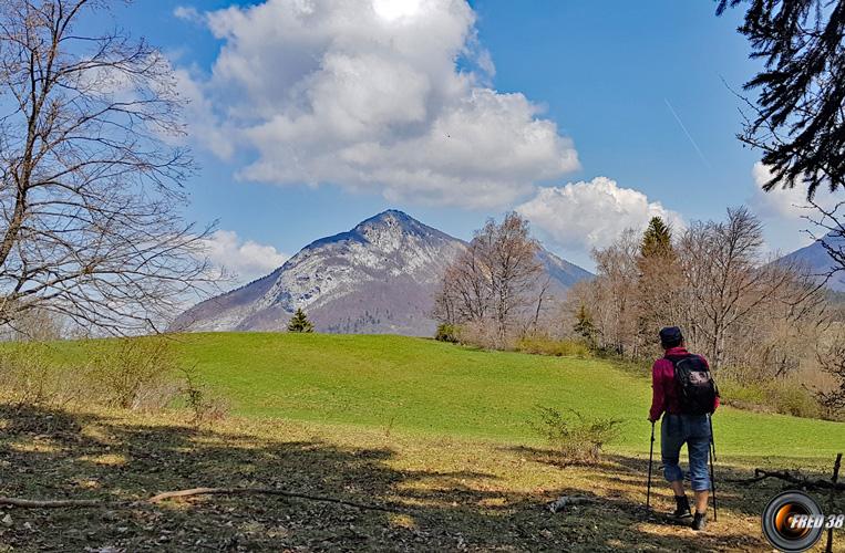 Vue sur la Galoppaz et le Pic de la Sauge.