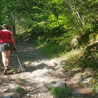 Le chemin de montée.