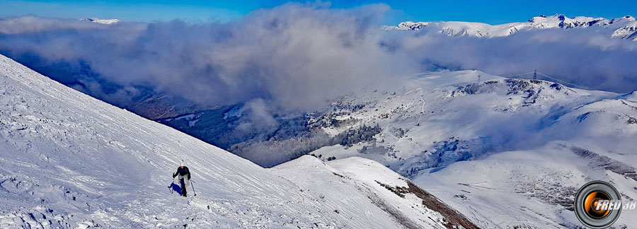 Au dessus du col.