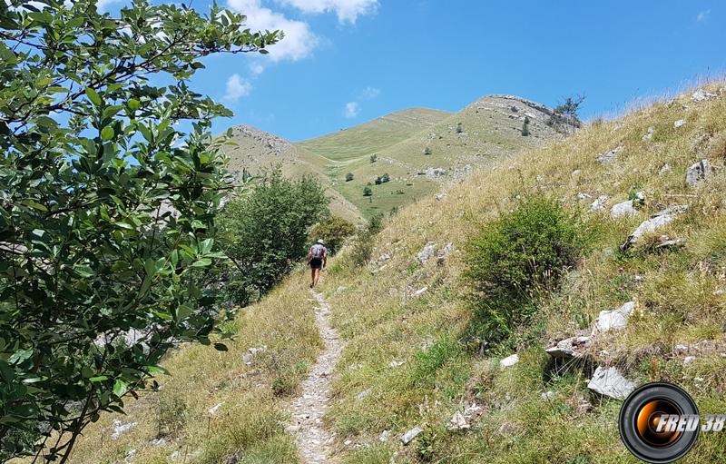 Au débouché dans l'alpage.