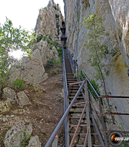 Les escaliers de la Brêche Imbert.