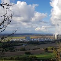 Vue sur la centrale.
