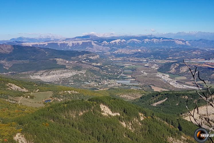 Vue sur la vallée du Buech.