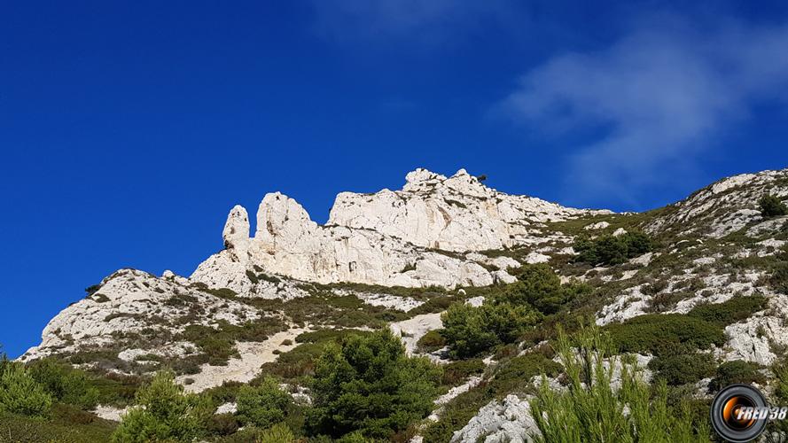 descente sur Sormiou.