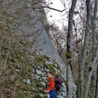 Le mur de soutènement.