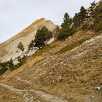 Le sommet vu du col de Plate-Contier