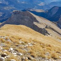 La crête conduisant au sommet,