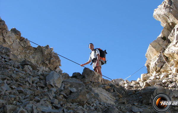 Haut du passage délicat.