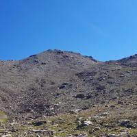 Le sommet vu de la cabane des Gardes