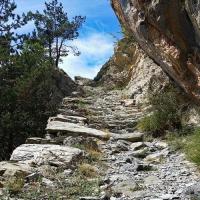 Traversée de la falaise.