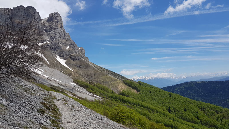 En direction de l'Arzelier.