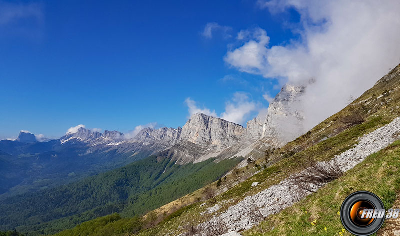 Vue sur les falaises,