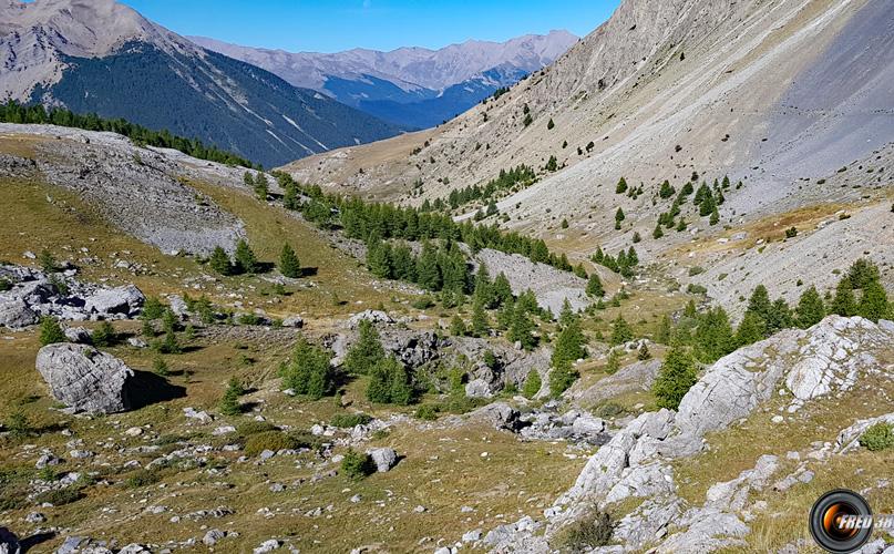 Le vallon de montée.