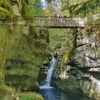 Passerelle de la grande cascade.