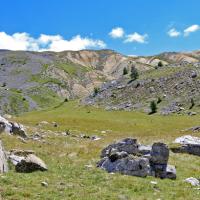 Les Terres Blanches du col.