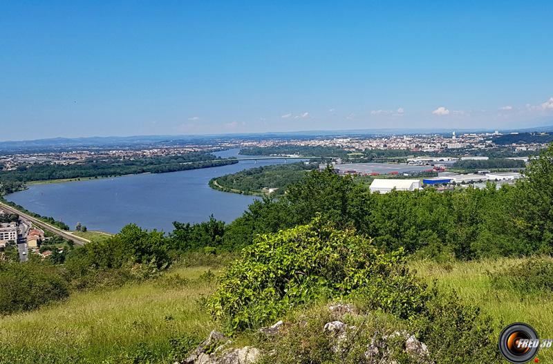 Vue sur le rhône.