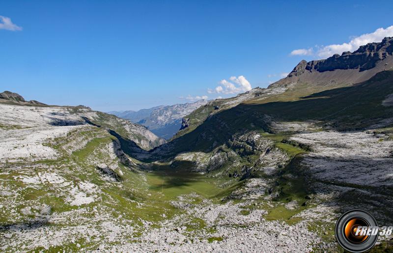 Vue sir les Chalets de Salets.