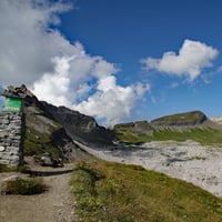 La pointe de Platé à gauche vue du Dérochoir.