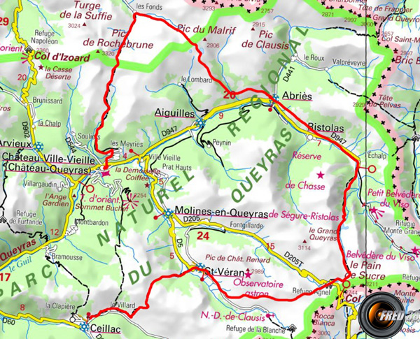 Tour queyras carte0