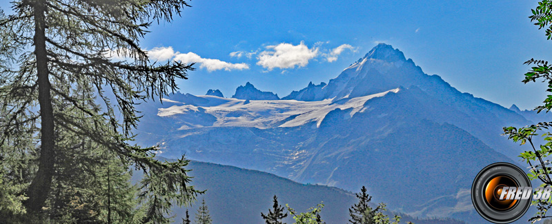 Vue sur le Mont-Blanc.