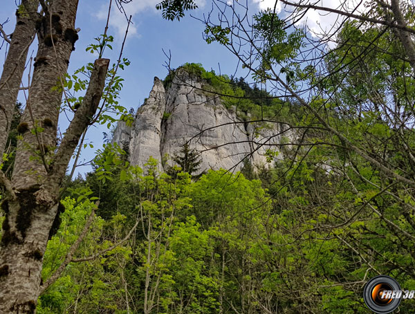 Le Bec de l'Aigle vu du point de dépar