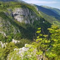 Le belvédère du Bec de l'Aigle.